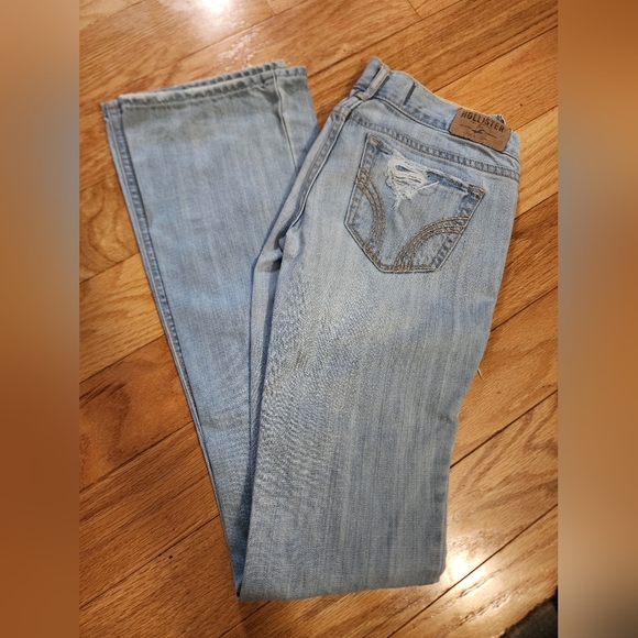 Hollister Light Blue Flare Jeans - Picture 2 of 4